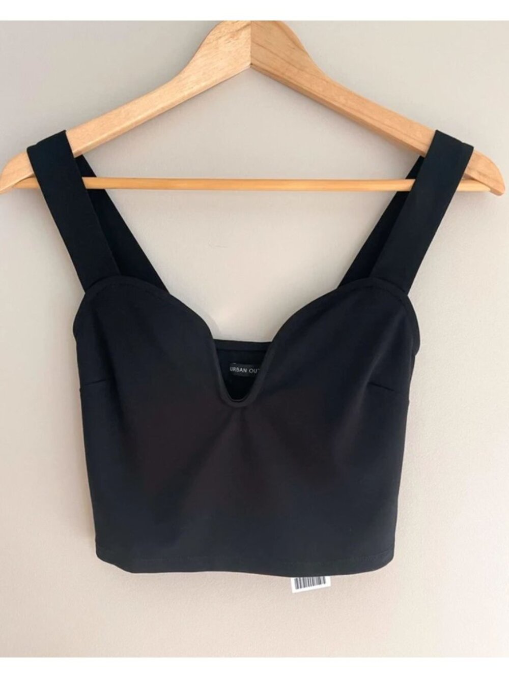 Urban Outfitters Black Sweetheart Bustier Crop Top NWT Small